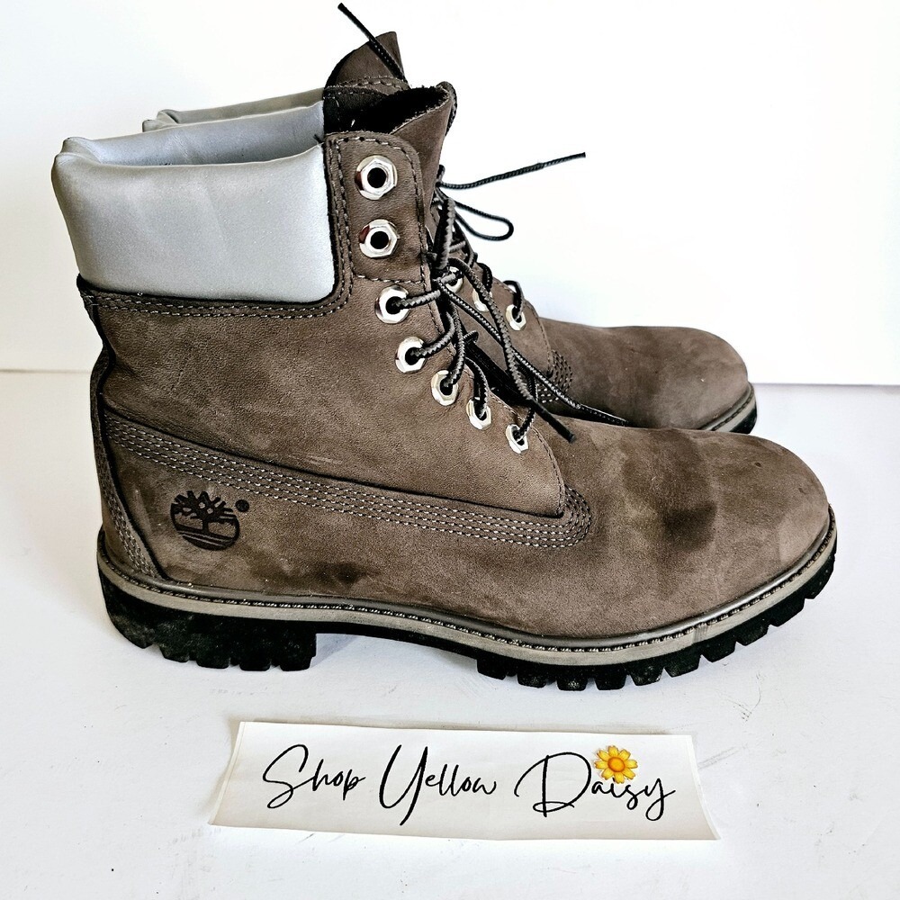 Timberland A13ME 6 Inch Premium Taupe Silver Waterproof Boots Gorpcore 8.5M